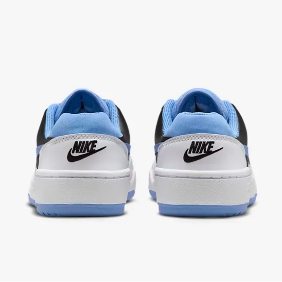 BNIB Nike Full Force Low Premium Leather Sneakers W 8.5/7Y White Polar Black - Picture 5 of 14